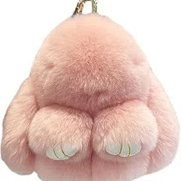 pmeixcy Bunny Keychain Plush, Cute Keychains, Fluffy Keychain for Handbags, Gifts, Bag Charms, Soft Pink Keychains, Bunny Plush10*4 * 12cm for Christmas Gifts Bags and Keys-picture-20