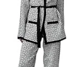 jangid fashion Women’s Polycotton 3-Piece Co-Ord Set | Printed Shrug, Sleeveless Top & Wide-Leg Pants | Stylish Casual & Office Wear Outfit-picture-17