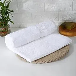 TELEPORT Pure 100% Cotton Bath Towel 500 GSM Soft Towel for Men and Women | Absorbent Super Soft & Comfortable Quick-Drying Bath Towel (White, Pack of 1)-image-95