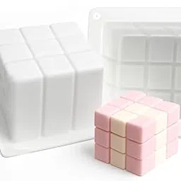 YellowCult Rubic Cube Silicone Molds, Mould for Handmade Soaps Making Cake Aroma Candle Baking Clay Jewelry Keychain Cake Dessert Resin Crafts DIY Home Decoration Art Crafts Supplies-picture-65