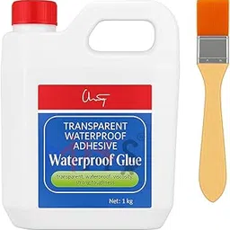 MHS Crack Seal Agent with Brush Transparent Waterproof Solution for Roof, Wall, Tile, and Pipe Leakage Repair – Quick-Dry Sealing Paste (Transparent, B. 1 Kg)-picture-21