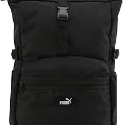 puma Unisex-Adult, ESSENTIALS Roll Top Backpack, Black, (9262401)-picture-43