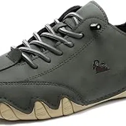 ojpo Men's Beck Shoes Chukka Shoes Slip-On Casual Shoes Low-Top, Men's Flat Sneakers are Non-Slip and Breathable, for Family Friends Birthdays Great Gift-Khaki-picture-51
