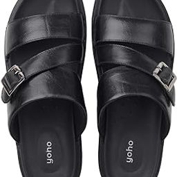 yoho Leather Sandals 001 for men | Premium Leather Finish | Cushioned Comfort | Ergonomic Fit | Lightweight Durability | Versatile Style-picture-33