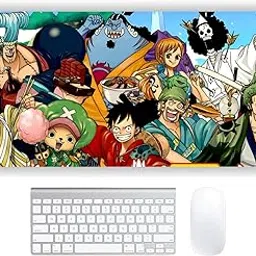 One Piece Premium Anime Extended Mouse Pad, Large Desk Mat, Anti-Skid Rubber Base (Design-10)-image-96
