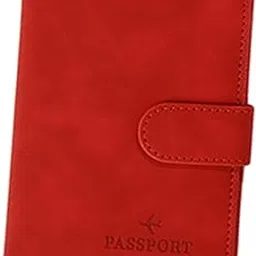 loom tree Passport Cover Holder Travel Passport Case for Woman and Man Travel Business red-picture-21