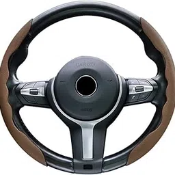 CARIZO Steering Wheel Cover Nappa Leather Grips (Beige) Breathable Odorless Non-Slip Car Accessory with Pressure Holes Compatible with Compatible with Volkswagen Vento (Type-I) 2010-2014-picture-17