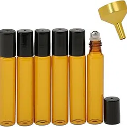 MYADDICTION 10 ml (1/3 fl oz) Gold Glass Essential Oil Gel Roll On Bottles - Pack of 6+1-image-40