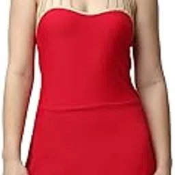 soie Aqua Swimwear Metallic Stringed Halter Neck Swim Dress with Attached Shorts-picture-52