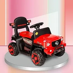 Toyzone Posh Ride On (w/o Remote) - Red | Rechargeable Car 6V | Powered by 6.5 ah Battery | Music Player with Bluetoooth & USB | 6 Month Battery Warranty | Make in India | for Kids 2+ Years-image-39