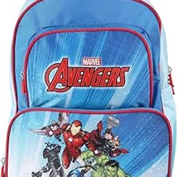 Avengers Kids School Backpack – Superhero Mini Bag for Boys & Girls (Ages 8–12) | Blue Toddler Backpack with Avengers Print & Bonus Stickers | Lightweight & Durable for School or Travel-image-23