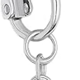 jashpvi Fake Belly Button Rings for Women & Girls – Clip-On Non-Piercing Navel Rings, 316L Stainless Steel Heart & Evil Eye CZ Design, Hypoallergenic Belly Piercing Jewelry – Silver-picture-51
