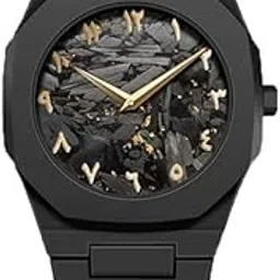 Aura Watch Men's Designer Black Arabic Numeral Watch – Matte Black Analog Wristwatch with Eastern Arabic Dial – Modern Minimalist Elegant Timepiece, Aura Black for Men-picture-29
