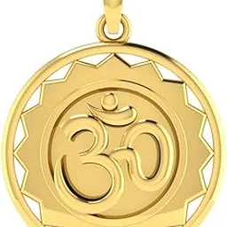 18KT Yellow Gold Pendant for Women-image-11