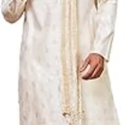vastramay Men s Traditional Embroidered Kurta-Pyjama Set with Crinkled Dupatta Festive & Ethnic Wear-picture-24