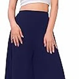 Bhagyashray Women's Georgette Full Flared Palazzo Pants ||Ethnic Or Casual Wear-picture-29