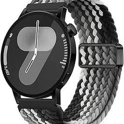 XMUXI 20mm Compatible with Galaxy Watch 7 Magnetic Band Nylon Braided Strap Galaxy Watch 6 5 4 Strap 44mm 40mm/Galaxy Watch 5 Pro/Watch 6 Classic Solo Loop GTS 4 Vivoactive 5(No Watch)-picture-56