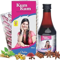 Kum Kum Syrup A Herbal Formulation For Female Uterine Problems, Health & Beauty Tonic, 200 Ml-picture-17