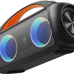 EarFun Bluetooth Speaker, UBOOM Raver Portable Speaker 90W Loud Stereo Sound, Rich Bass, IPX5 Waterproof, Dual Pairing, Built-in Mic, Low Latency, Wireless Speaker for Party, Indoor&Outdoor-picture-31