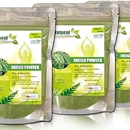 Pure & Natural Indigo Powder | Indigofera tinctoria Neel Powder For Natural Hair Colorant Black/Brown Hair Color - 300 Gram (Pack of 3 of 100g Each)-picture-46