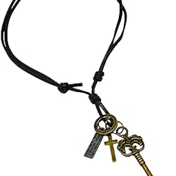 MYSTERIOUS KEY – 2.5-Inch Pure Stainless Steel Pendant with Adjustable Leather Rope for Men & Boys-image-55