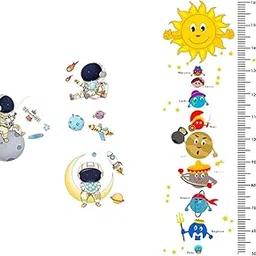 PrettyKrafts Combo of 2 Self Adhesive PVC Vinyl Kids Wall Sticker, Height Measurement (152 X 46 cm) & Astraunaut (76 X 79 cm)-picture-12