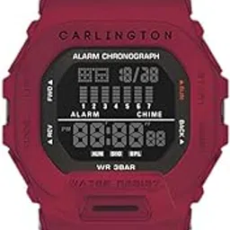 carlington Digital Sports Watch, Dual Time, Alarm, Calendar, Stopwatch, Water-Resistant, Shock-Resistant, Back Light Display. The Perfect Watch for Men - CT 2106-picture-41