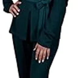 Women Green Colour Top To Bottom Co-Order Set-image-45