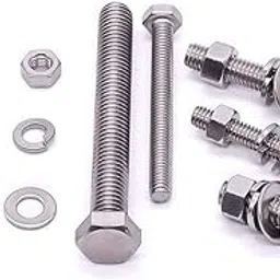 (10 Sets) M8-1.25 x 25mm Hex Bolt Kit, 304 Stainless Steel (18-8), Includes Hexagon Head Screws and Nuts, Flat & Lock Washers, Full Coarse Thread, for Machinery, Automotive, DIY-picture-35