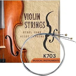DEVICE OF URBAN INFOTECH Violin String Set E/A/D/G Violin Strings for Size 1/4, 1/2, 3/4, 4/4 Violins Warm Tone, Solid Steel Core, Nickel-Plated Ball Head Replacement Strings for Violin-image-45