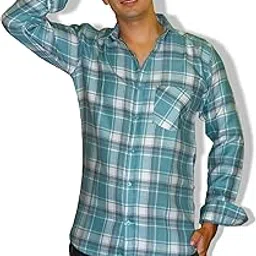 Rukhi Men Textured Check Regular Fit Casual Shirt-picture-24