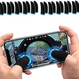 Red Champion Anti-Slip Finger Sleeve, Slip-Proof Sweat-Proof Professional Touch Screen Thumbs Finger Sleeve for PUBG Mobile Phone Game Gaming Gloves Free Fire Mobile Gaming Finger Sleeves Pair of -10-image-34