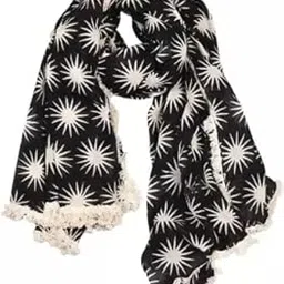 aqva Printed Cotton Scarf, Soft Scarves Stoles for Summer & Winter for Women & Girls (Size: 70 x 43 Inches)-picture-11