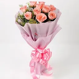 EG2i 12 Pink Rose Fresh Flower - Gift for Birthday, Mother's Day Gift, Anniversary, Wedding, Husband, Wife, Girlfriend, Boyfriend, Valentine's Day-image-45