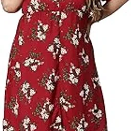 clochoice Women Plus Size Green Floral Print Maxi Dress-picture-43