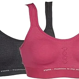 fims - fashion is my style Women's Cotton Non-Padded Wire Free Sports Bra-picture-39