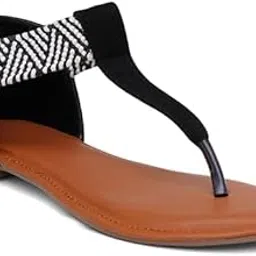 tryme Comfortable Elegant Elegant T-strap Flat Sandals Fashionable Casual Flats For Women & Girls-picture-30