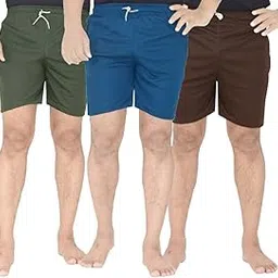IRCON Men's Stretchable Lycra Shorts, Pack of 3, Multi-Color-picture-24