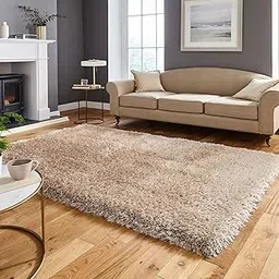 Xtra Large Carpets for Hall Handwoven Super Soft Modern Area Premium Shag Collection Rugs Carpet 12x18 Feet Pile Hight 2 Inch Beige.-picture-38