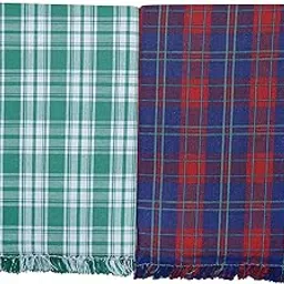 Saagar Tex 100% Cotton Blanket Single Bed | Dohar Blankets for Winter | AC Blanket for Winter | Solapur Chaddar Cotton Blanket | Single Blanket for Summer | Size: 60"x90" | Pack of 2 | Colour: Multi-picture-58