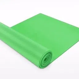 Elastic Yoga Rubber Exercise Fitness Band Belt (Green) | for Workout Exercise, Gym, Fitness, Home, Physical Therapy-picture-17