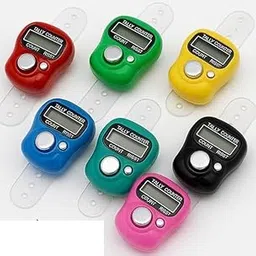 Mini Hand Tally Counter Finger Ring Digital Electronic Head Count,Japa Counter Counting Machine for Mantra Jap and Cricket Umpire and Various Counting Purpose Small-Multicolor (Tally C-7) image 1