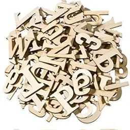 Laser Cut Wooden 2-Inch Letters - MDF Wooden Alphabet A to Z Upper & Lowercase | 1 Pc Each | Perfect for Home Decor, Crafts, Lippan Art, Resin, and Pyrography-image-35