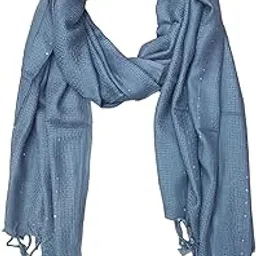 urban ladiiiz Solid Sequin Stole with Tassels for Women & Men – Soft Lightweight Rayon Fabric | Available in 10+ Colours-picture-42