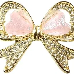 Luxury Bow Brooch Pin for Women – Rhinestone Crystal Saree Clip, Elegant Pastel Heart Design, Fashion Jewelry for Dupatta, Gowns, Blazers, Wedding & Party Outfits (1PCS, Multicolor)-image-89