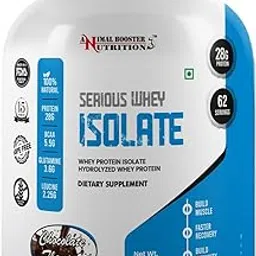 Animal Booster Nutrition Serious Whey Isolate 2kg, 32gm protein | 5.5g of BCAA - Chocolate Flavour-picture-28