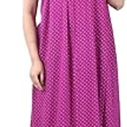piyali's creation women's Purple Short Sleeve Pure Cotton Nighty for Women/Ladies/Girls - PCW00001440_4XL-48-picture-33