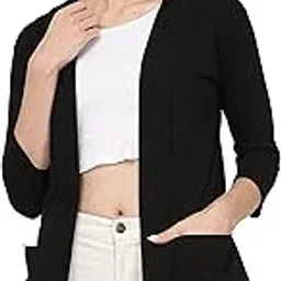rravayki Women's/Girls Cotton Shawl Collar Shrug-picture-40