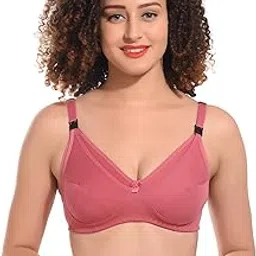 as beauty Women Cotton Non-Padded Wire Free Nursing Maternity Bra & Mother Bra for New Moms Pink (Size34)-picture-45