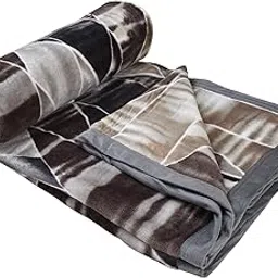 Ajanta Handloom House Flannel Double Blanket |Comforter for AC/Mild Winter |Grey-picture-27